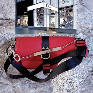 Christian Dior Jersey red bag
